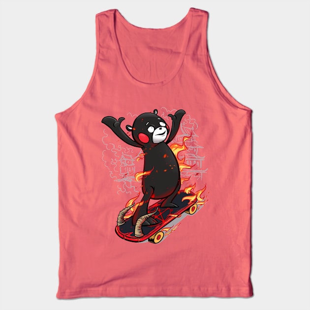 Why is the Kumamon on skateboard? Tank Top by Hulkey